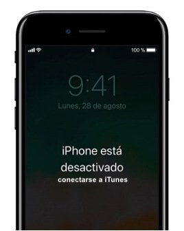 iPhone está desactivado conectarse a iTunes